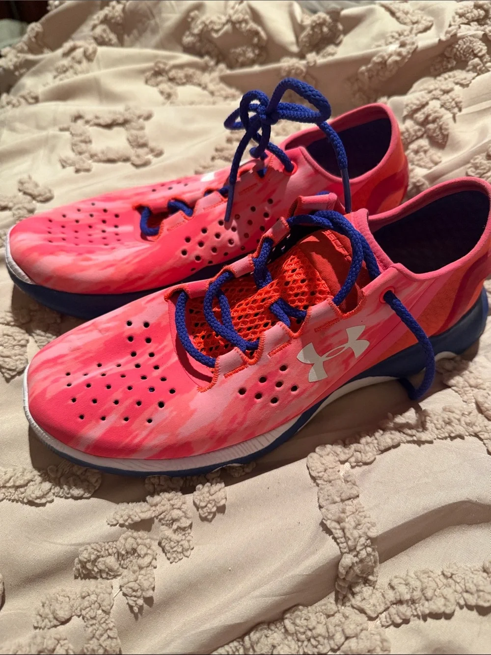 Under Armour Hot Pink and Blue Performance Training Shoes